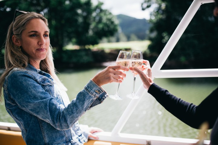 a person in a blue shirt