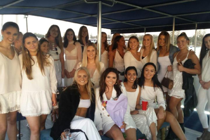 a group of people posing for a photo