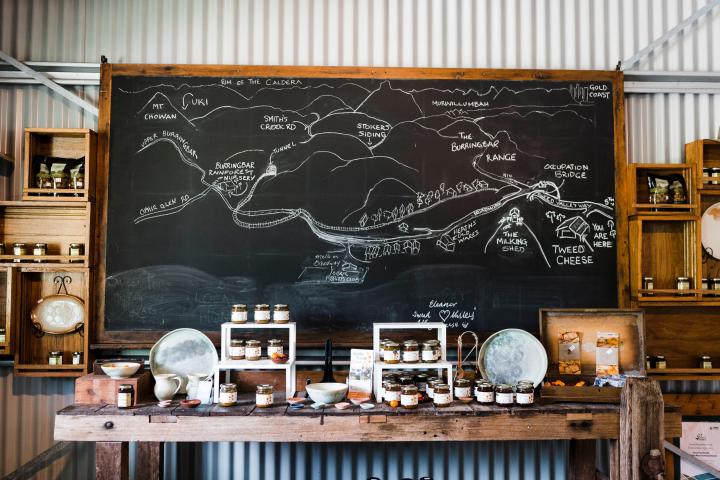 an old wooden table in a room