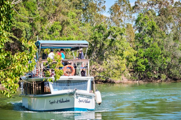 a small boat in a body of water