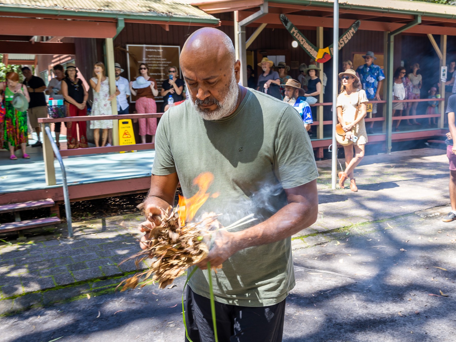 a man standing in a parking lot