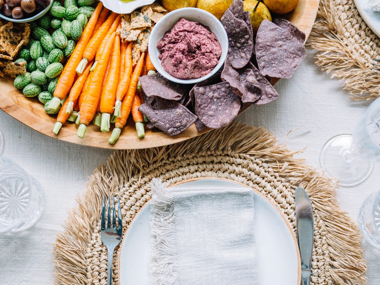 a plate of food on a table