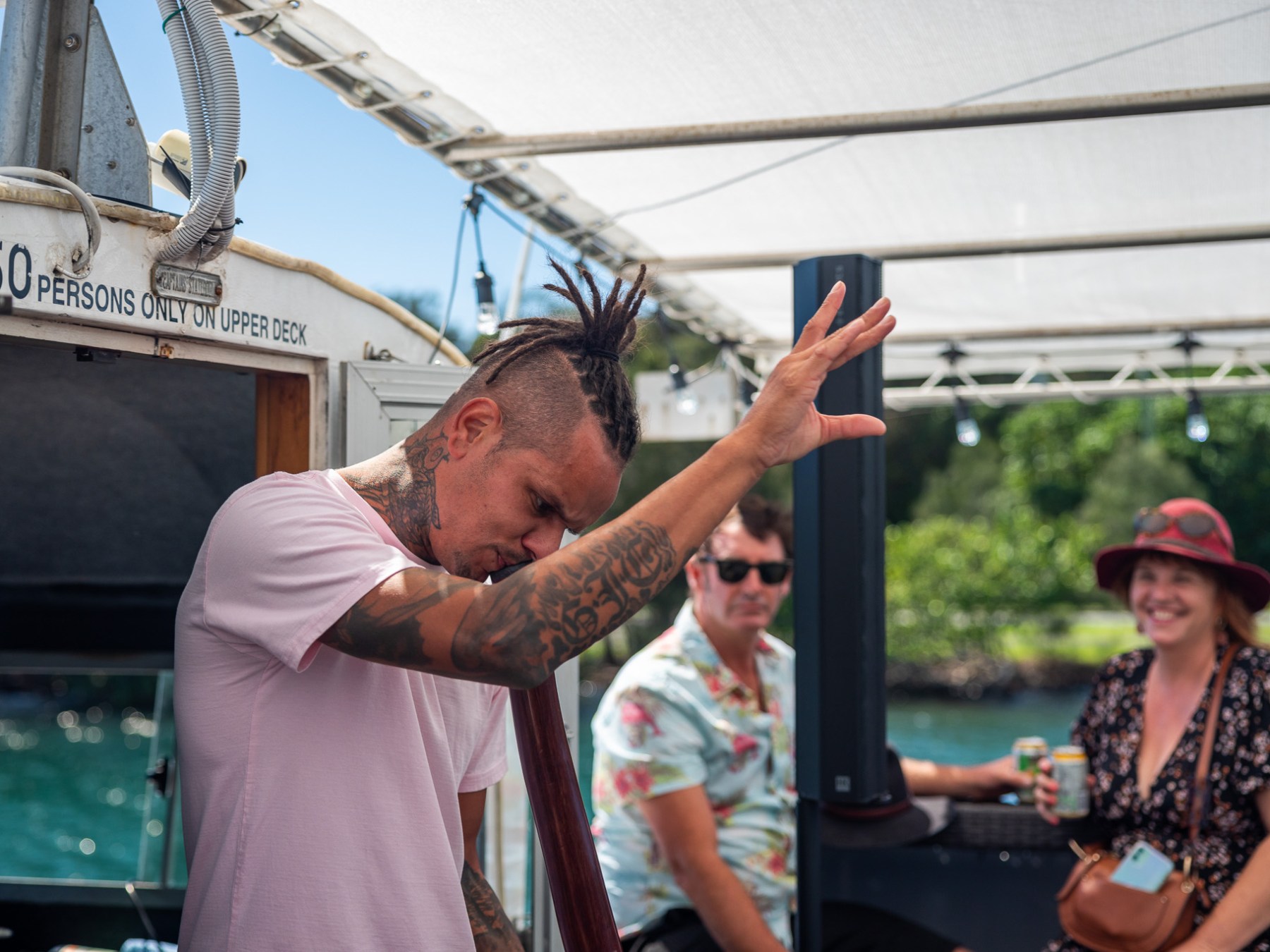 a man standing in front of a building