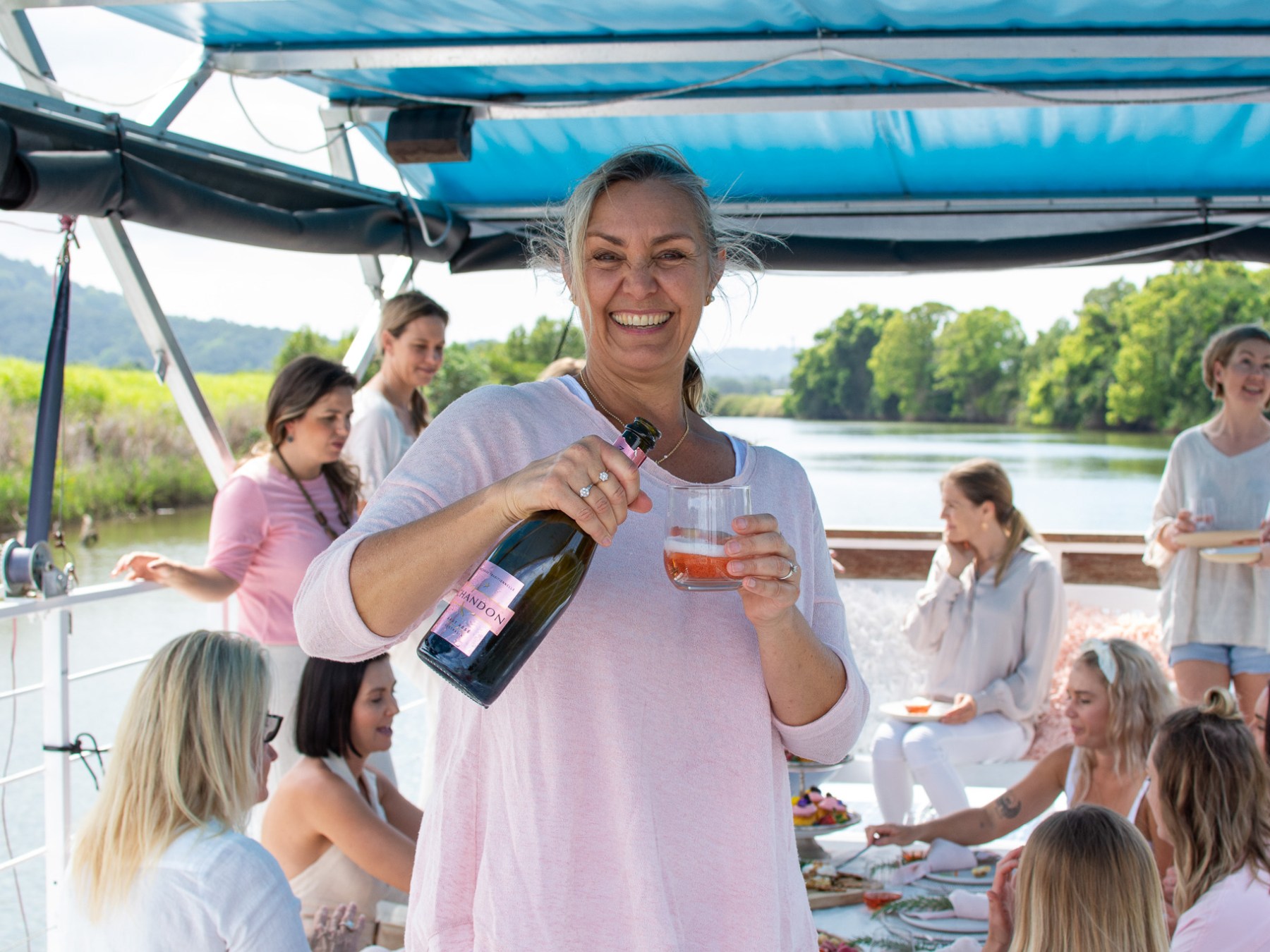 a group of people posing for the camera